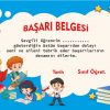 başardım belgesi