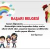 başarı belgesi