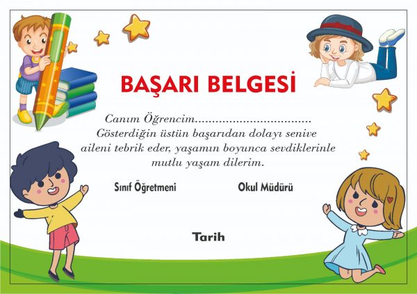 öğrenci başarı belgesi